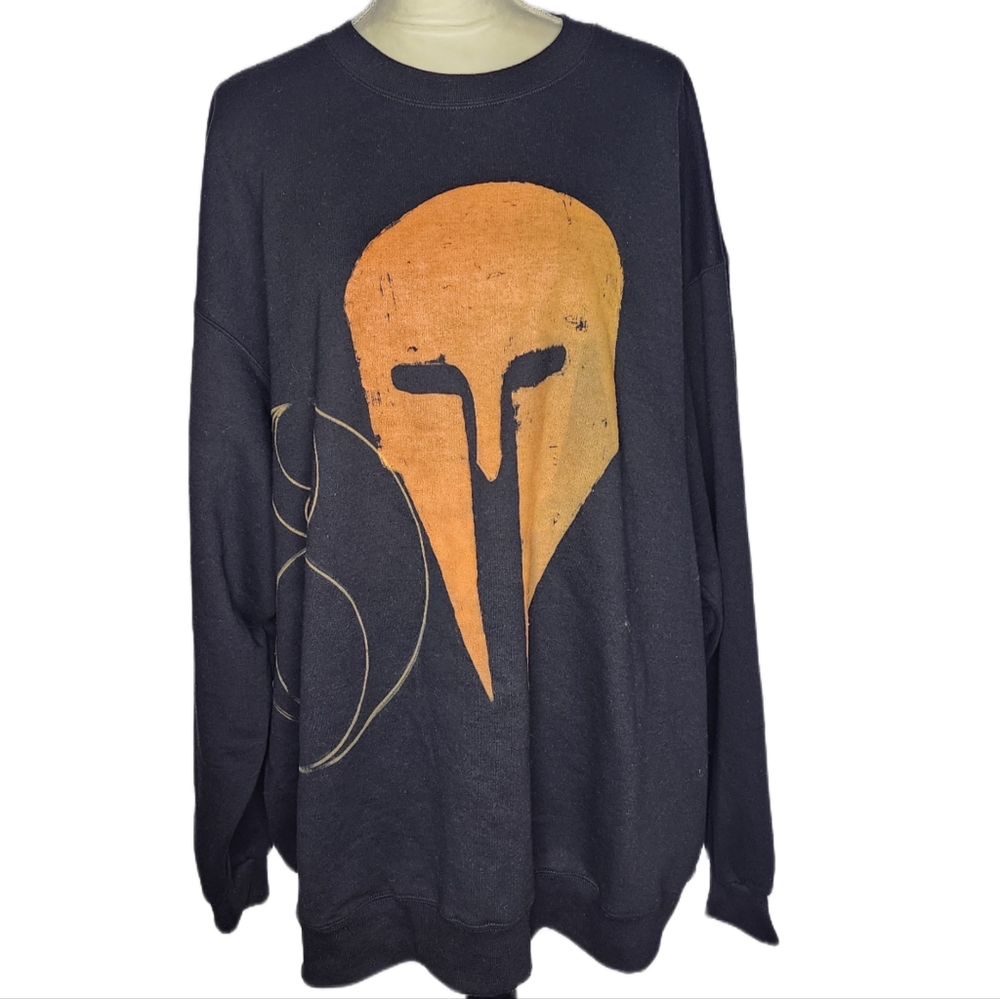 One-of-a-kind!!! Monoprint Crew Neck Champion Sweatshirt. 3XL